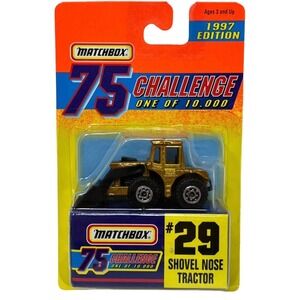 Matchbox 1996‎ - Shovel Nose Tractor #29 - 75 Challenge Diecast NEW 1:64 GOLD